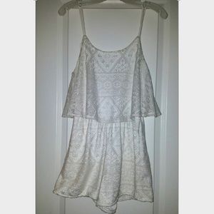 White Lace Romper